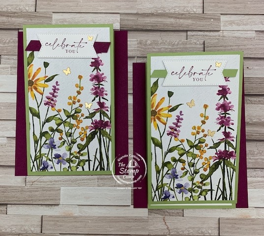 fun fold cards using dainty flowers
