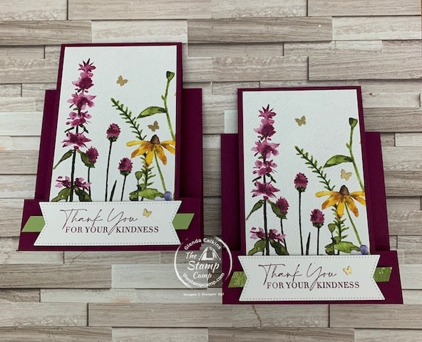 fun fold cards with dainty flowers designer series paper