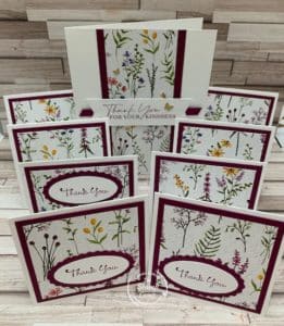Nine Dainty Flowers One Sheet Wonder Cards Perfect For Gift Bags