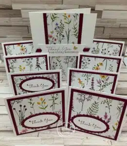 Nine Dainty Flowers One Sheet Wonder Cards Perfect For Gift Bags
