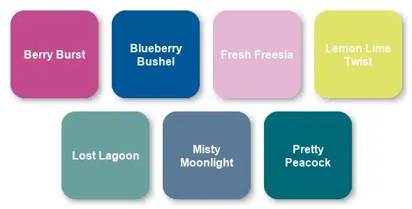 stampin up list returning colors
