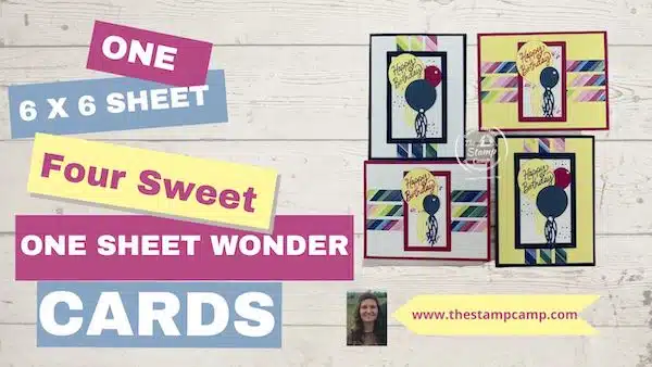 bright & beautiful designer series paper one sheet wonder cards
