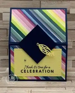 Check Out Today's Easel Graduation Hat Fun Fold Card