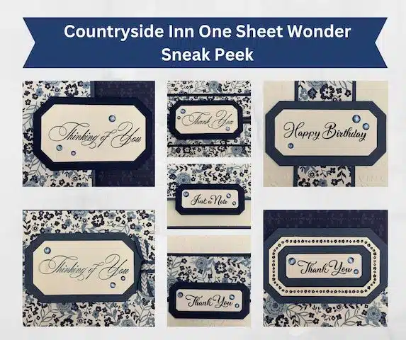 Countryside Inn designer series paper stack one sheet wonder cards