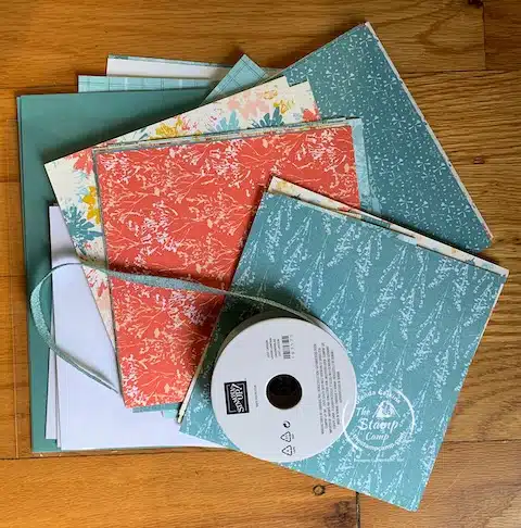 inked botanicals designer series paper card club kit