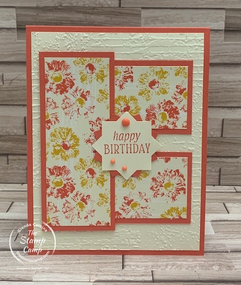 inked & tiled one sheet wonder card