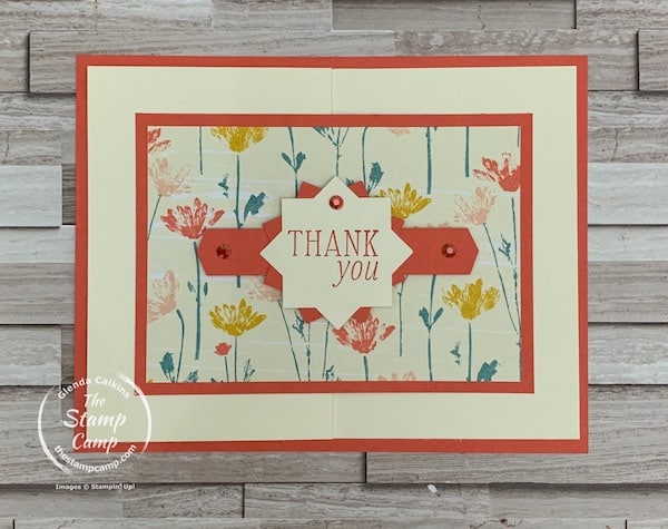 one sheet wonder cards with the inked botanicals designer series paper