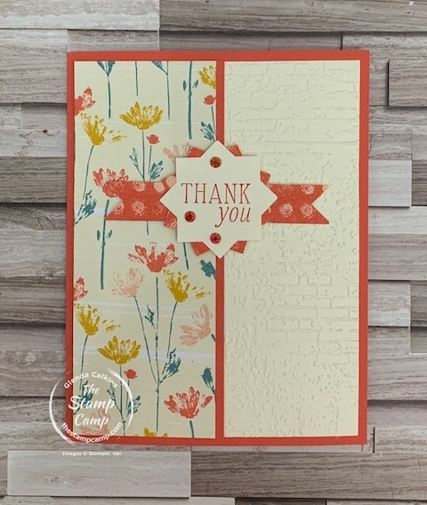 one sheet wonder cards with the inked botanicals designer series paper