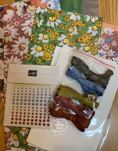 card club kits featuring fresh as a daisy designer series paper