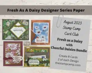 Fresh As A Daisy Designer Series Paper In August Card Kits