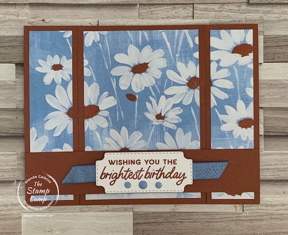 one sheet wonder fun fold cards using fresh as a daisy designer series paper