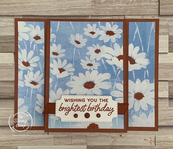 one sheet wonder fun fold cards using fresh as a daisy designer series paper