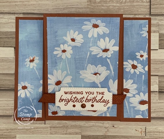 one sheet wonder fun fold cards using fresh as a daisy designer series paper