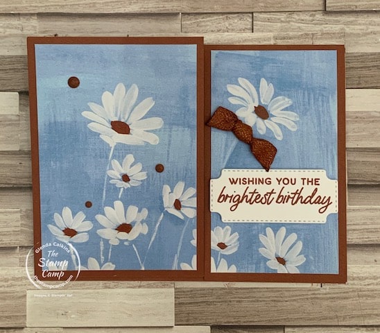 one sheet wonder fun fold cards using fresh as a daisy designer series paper