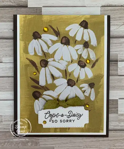 one sheet wonder with Fresh as a daisy Designer Series Paper