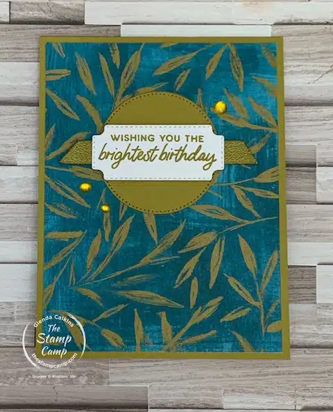 one sheet wonder with Fresh as a daisy Designer Series Paper