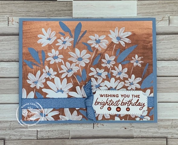 one sheet wonder with Fresh as a daisy Designer Series Paper