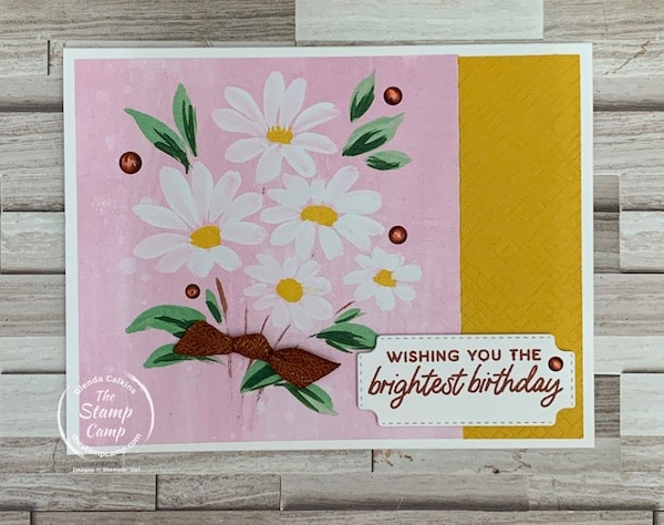 one sheet wonder with Fresh as a daisy Designer Series Paper