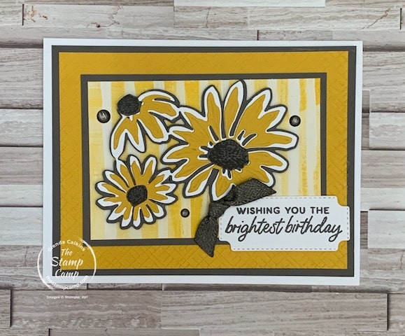 one sheet wonder with Fresh as a daisy Designer Series Paper