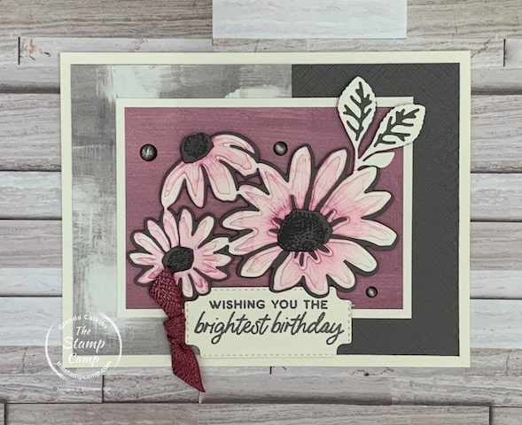one sheet wonder with Fresh as a daisy Designer Series Paper