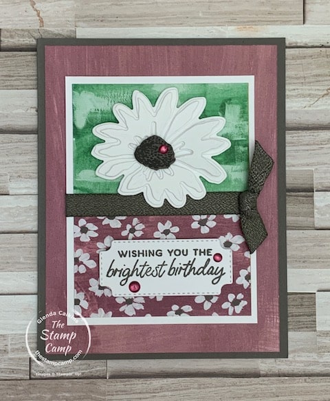 one sheet wonder with Fresh as a daisy Designer Series Paper