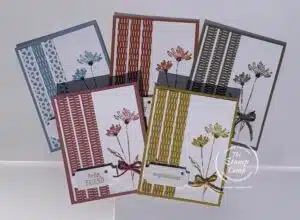 Five Fabulous In Color Cards With Inked & Tiled Bundle