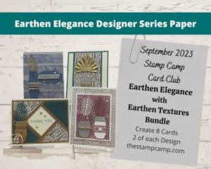 Earthen Elegance Stampin' Up! DSP September Card Club