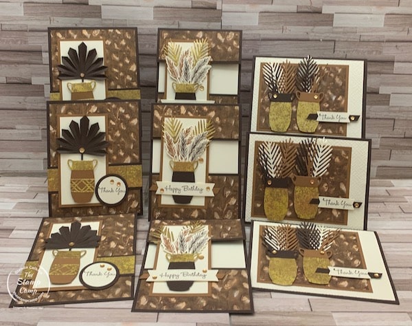 Nine Stunning One Sheet Wonder cards with Earthen Elegance