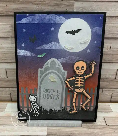 Halloween cards with Them Bones Designer Series Paper