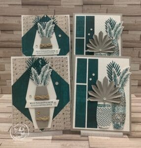 Four Fabulous One Sheet Wonder Cards With Earthen Elegance