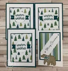 Four Fabulous A Walk In The Forest One Sheet Wonder Cards
