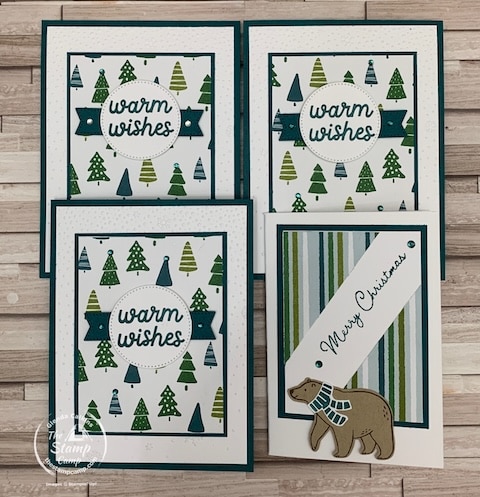 One Sheet Wonder cards with a Walk in the forest designer series paper