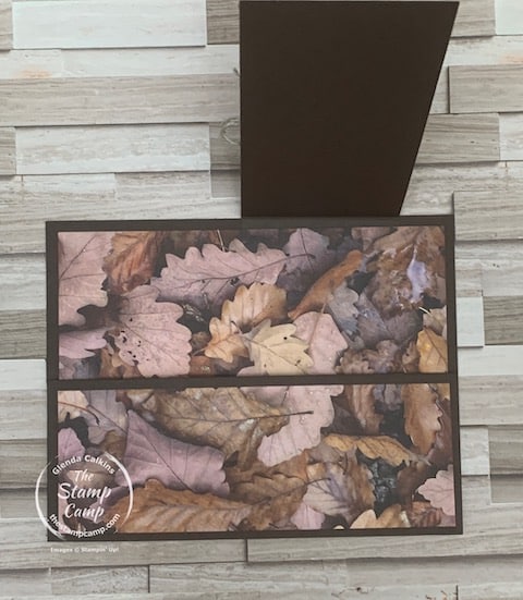 fun fold card with designer series paper