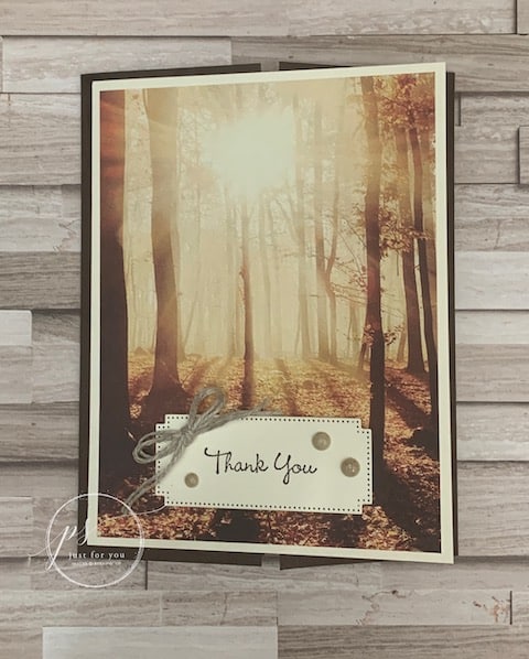fun fold card fall themed card
