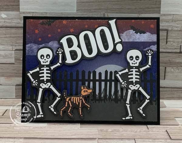 Them Bones Designer Series paper Halloween cards
