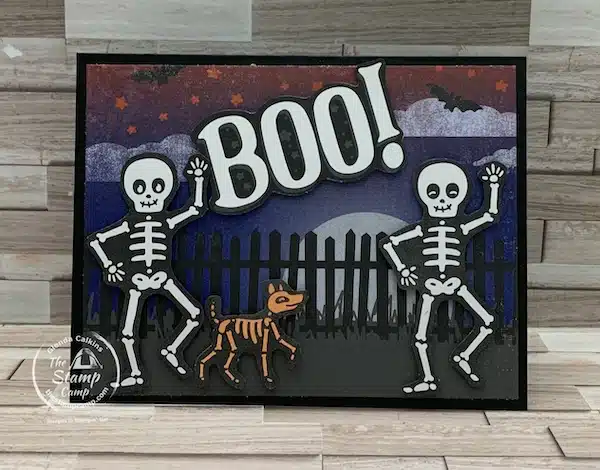 Them Bones Designer Series paper Halloween cards