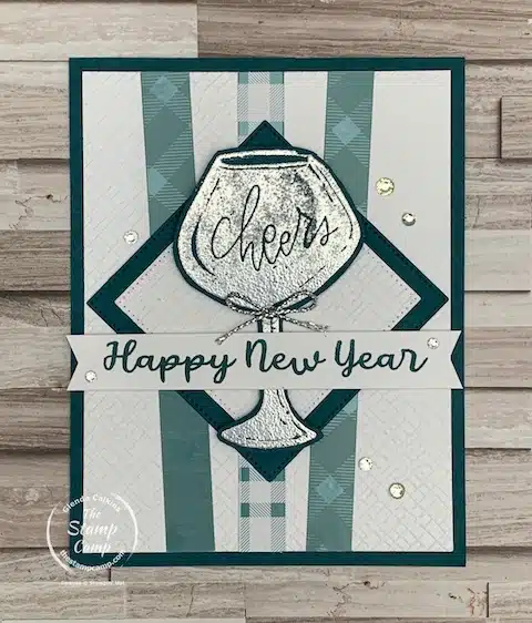 stamping techniques with cheers to the season stamp set