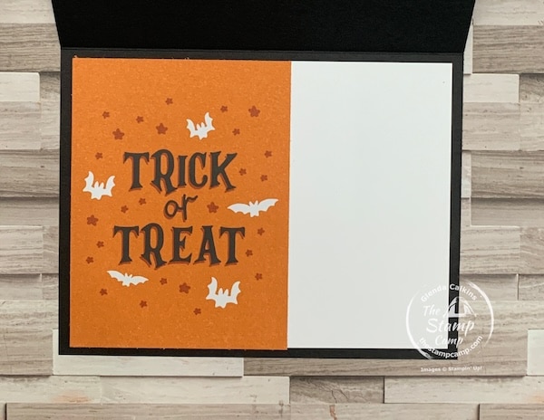 halloween card with designer series paper