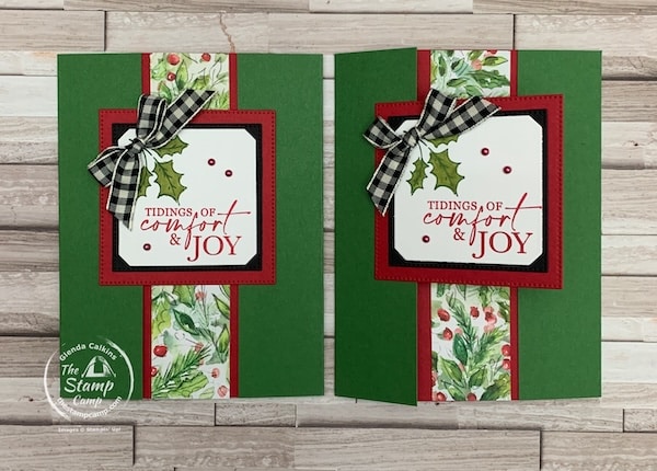 one sheet wonder cards for Christmas cards