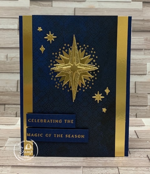 christmas cards with stars at night designer series paper