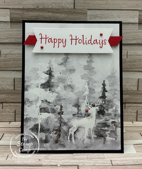 Christmas cards with Winter Meadow designer series paper