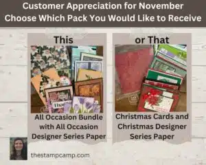 Customer Appreciation Handmade Cards and Designer Series Paper