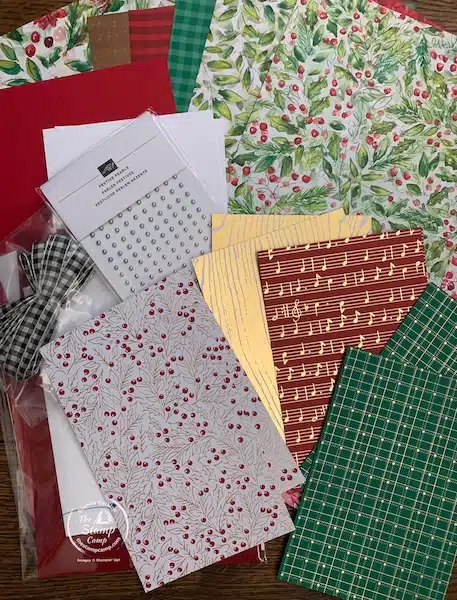 Christmas cards with designer series paper