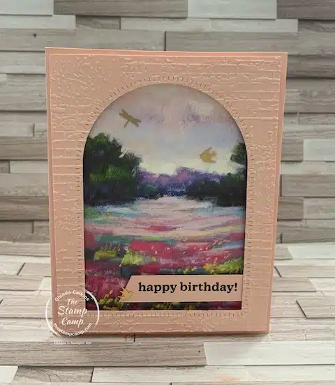 birthday cards with meandering meadows designer series paper