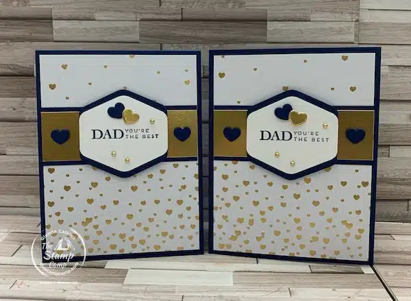 masculine father's day card with sale-a-bration designer series paper