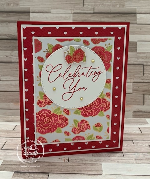 sale-a-bration stamping techniques emboss resist card