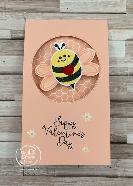 valentine's day card with designer series paper
