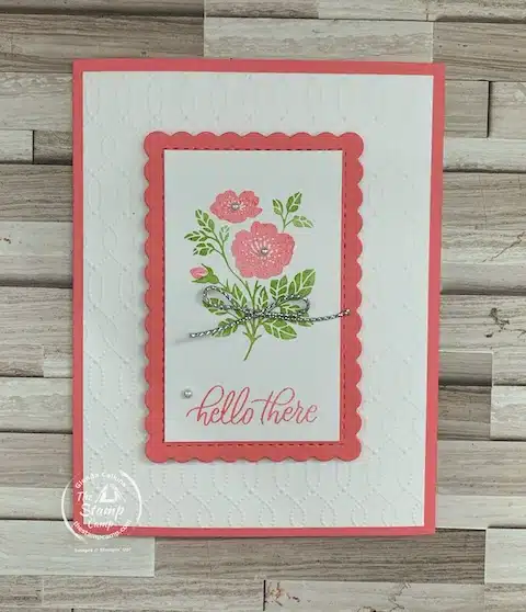 simple card made with Sale-a-bration items
