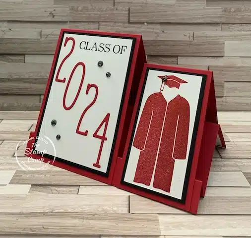 graduation fun fold cards with cap & gown