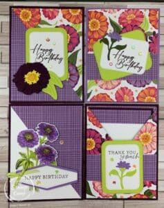 Four Easy Fun Fold Cards To Make With Designer Series Paper